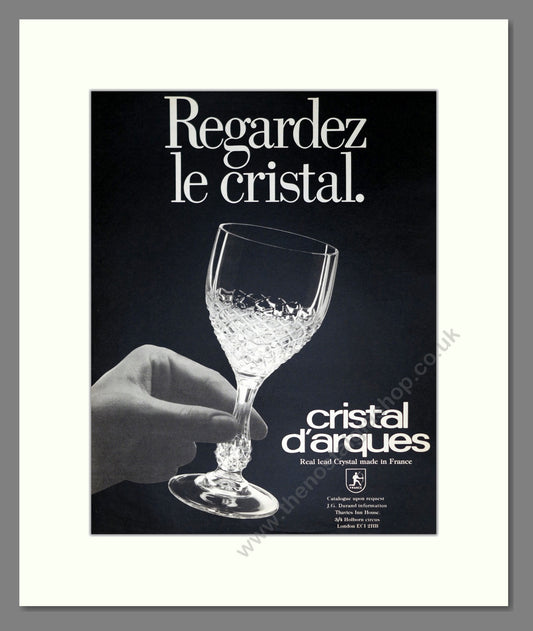 Cristal D'arques. Lead Crystal Glasses. Original Advert 1981 (ref AD304070)