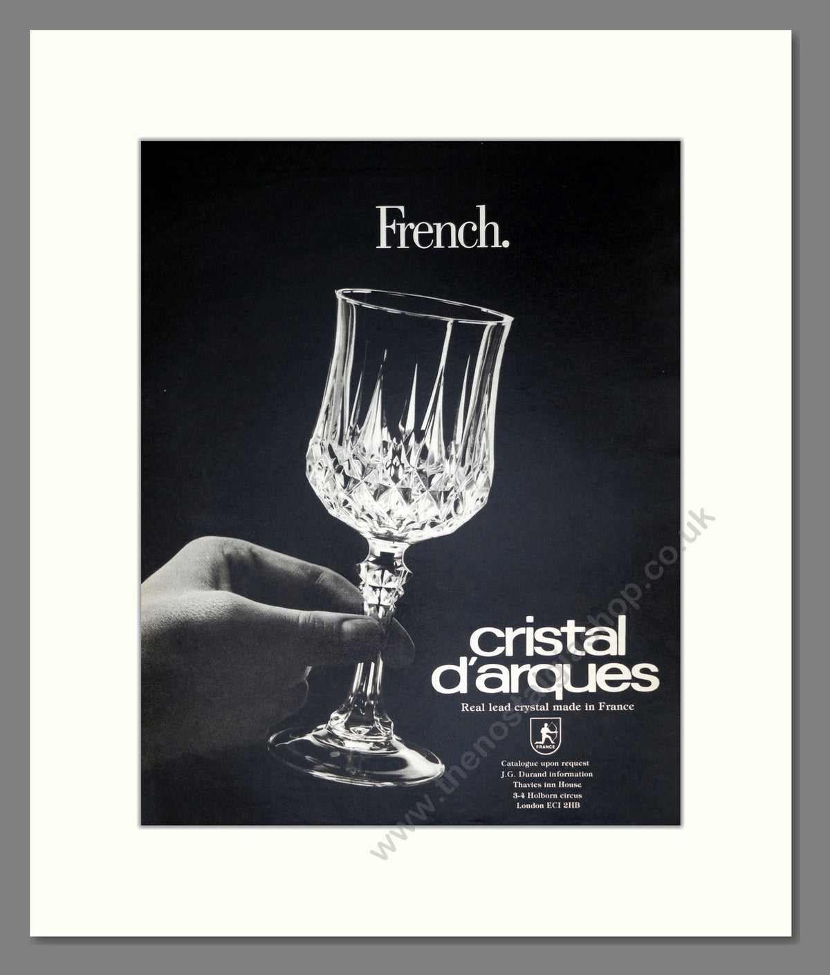Cristal D'arques. Lead Crystal Glasses. Original Advert 1981 (ref AD304072)