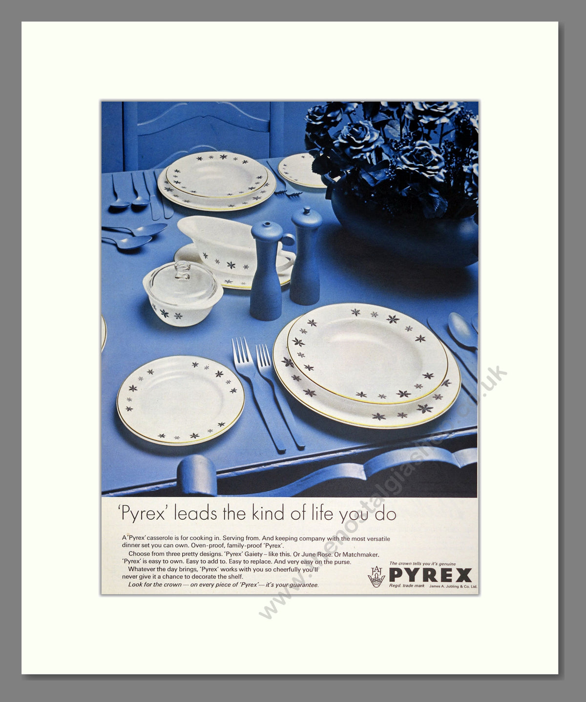 Pyrex Tableware. Original Advert 1967 (ref AD304078)