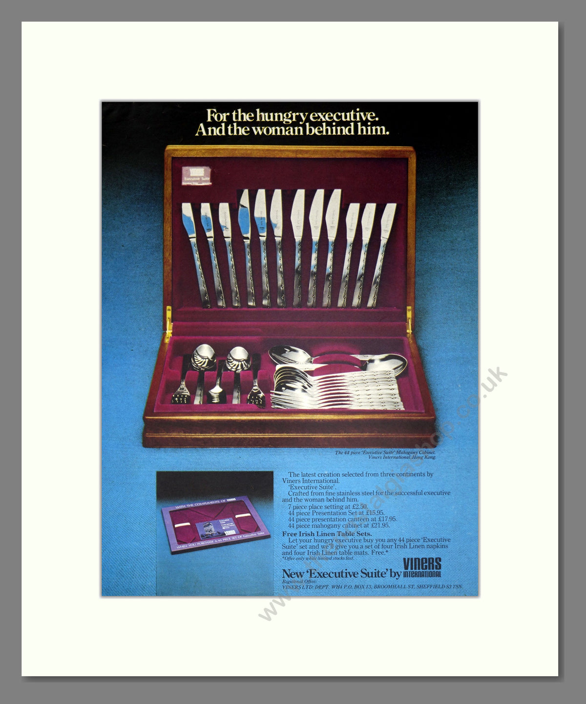 Viners International Cutlery. Original Advert 1973 (ref AD304117)