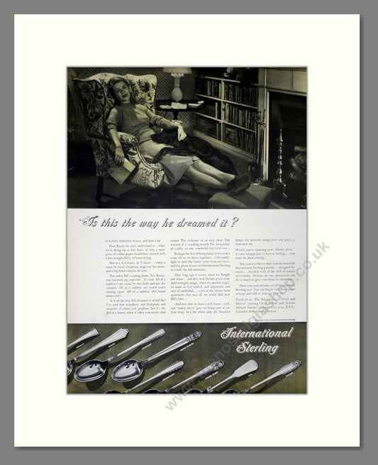International Sterling Cutlery. Original Advert 1945 (ref AD304126)