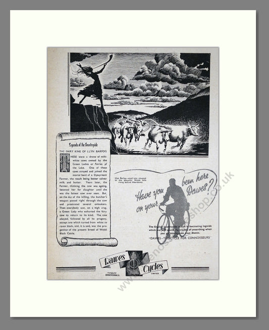 Dawes Cycles. Original Advert 1945 (ref AD68866)