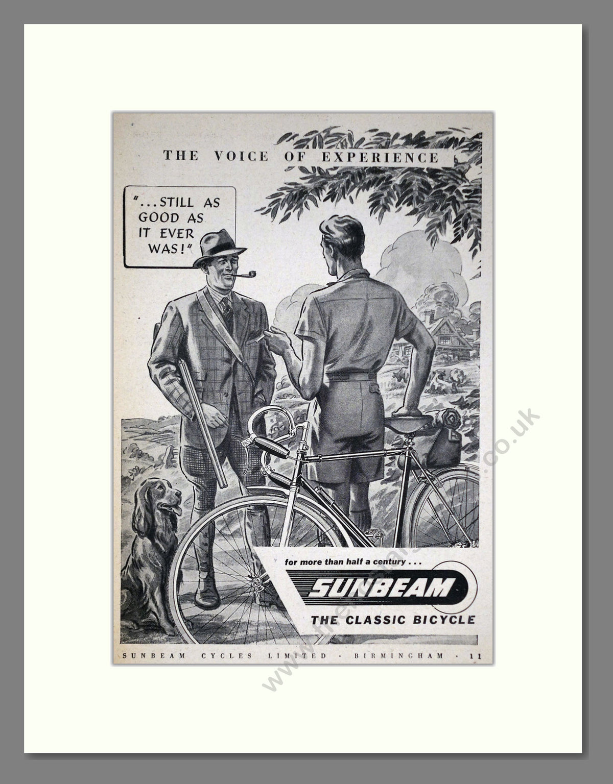 Sunbeam Cycles. Original Advert 1945 (ref AD69060)