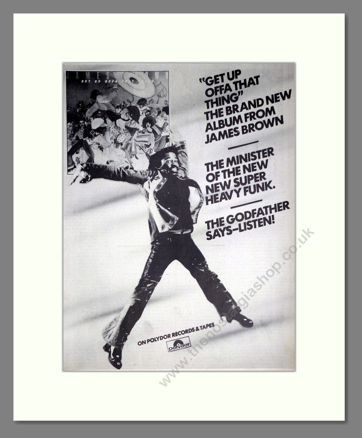 James Brown. Get Up Offa That Thing. 1976 Original Advert (ref AD68941)