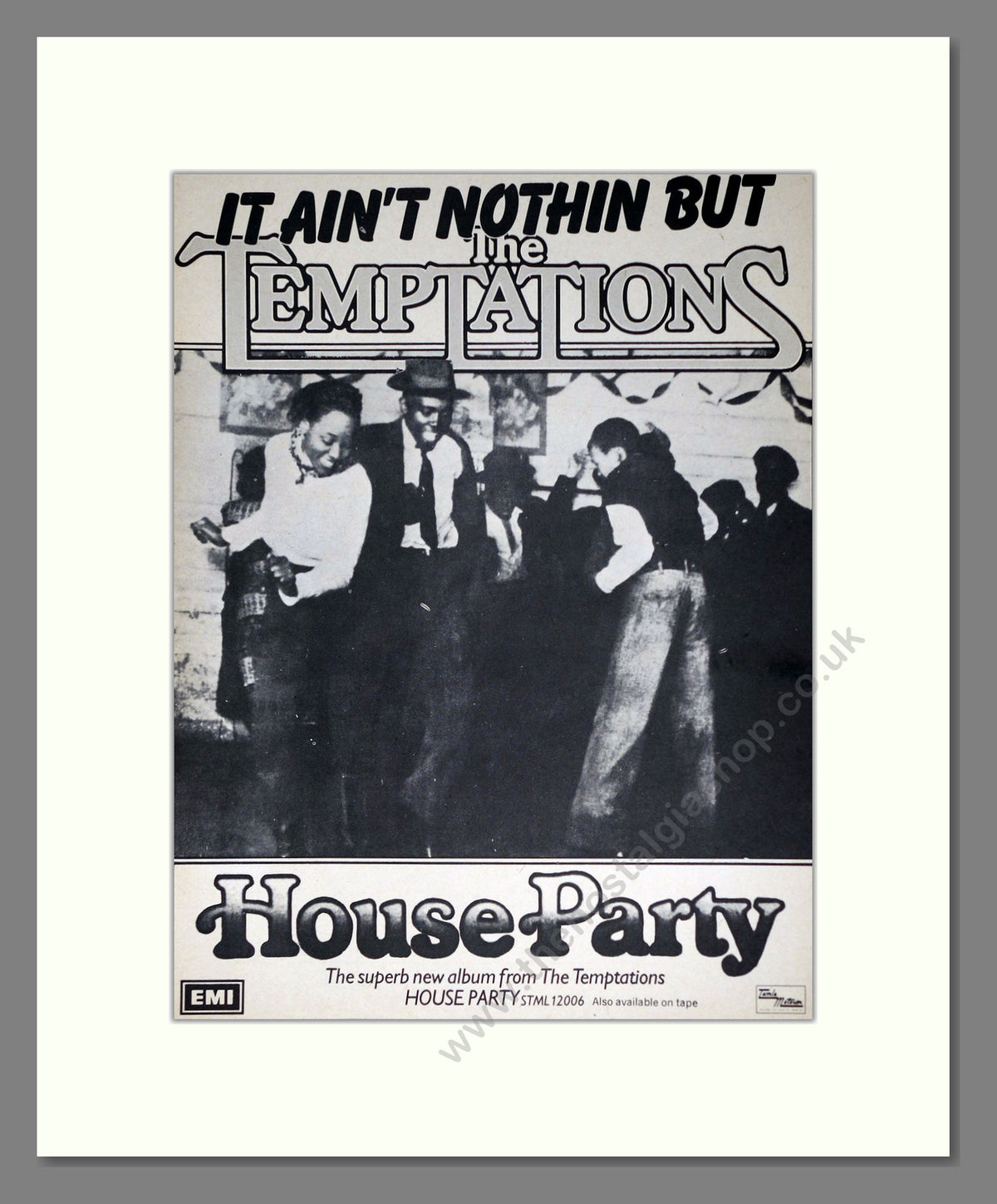 The Temptations, House Party. 1976 Original Advert (ref AD68961)