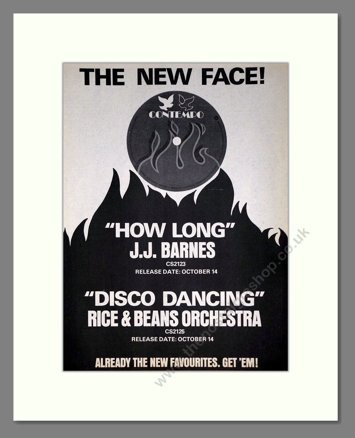 Rice & Beans Orchestra, Disco Dancing. 1977 Original Advert (ref AD68986)