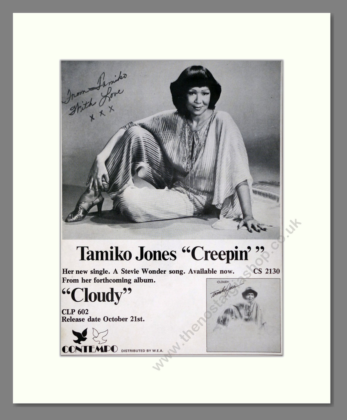 Tamiko Jones Creepin'. 1977 Original Advert (ref AD68989)