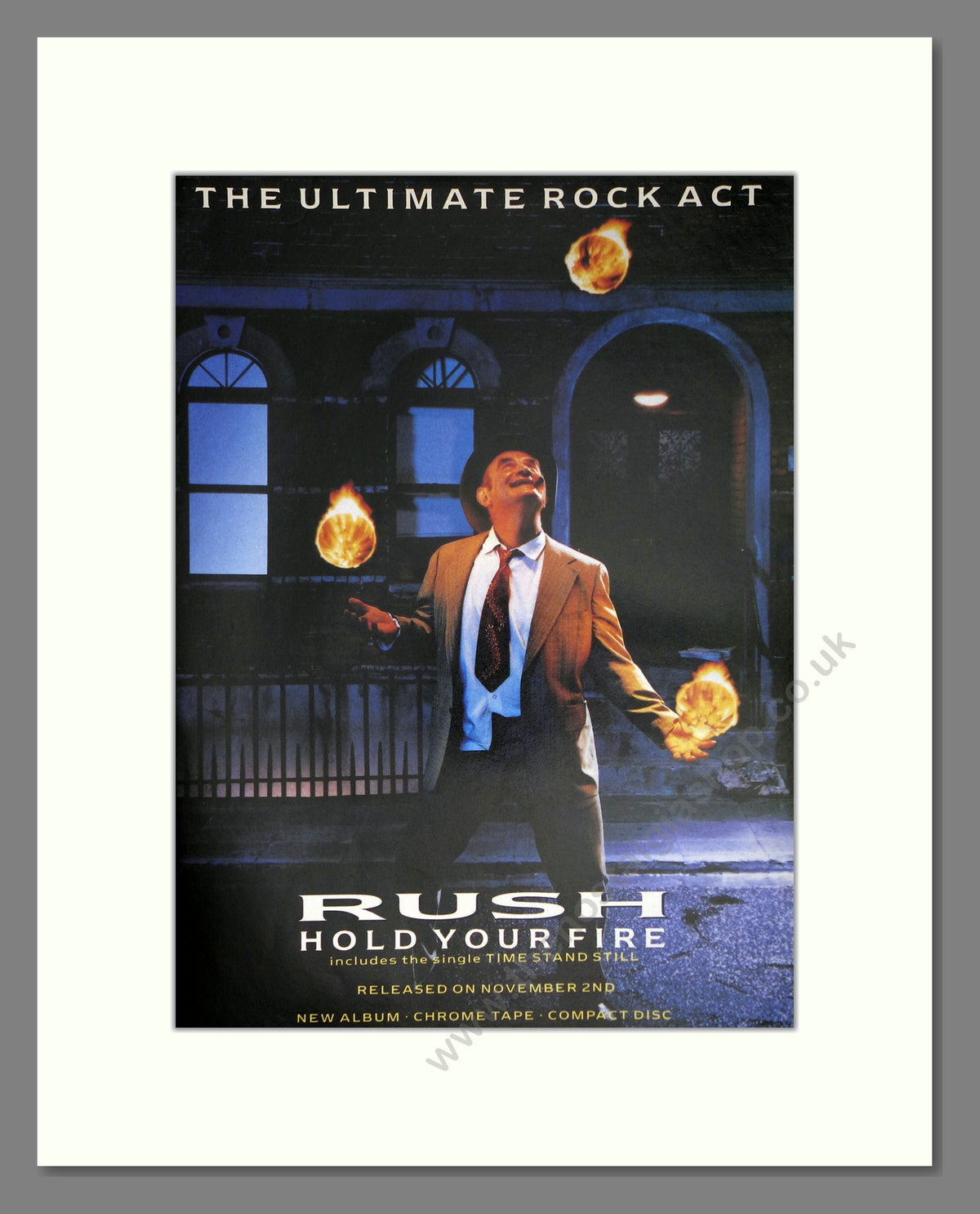 Rush Hold Your Fire. 1987 Original Advert (ref AD69006)