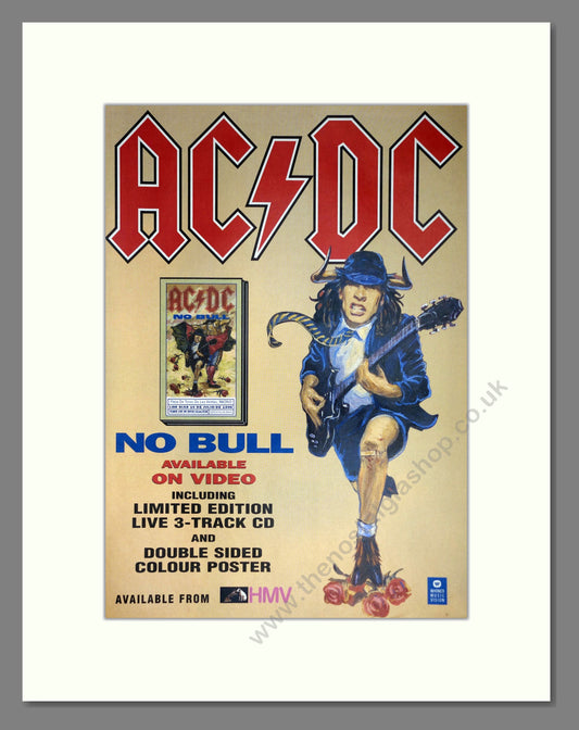 AC DC No Bull. 1996 Original Advert (ref AD69085)