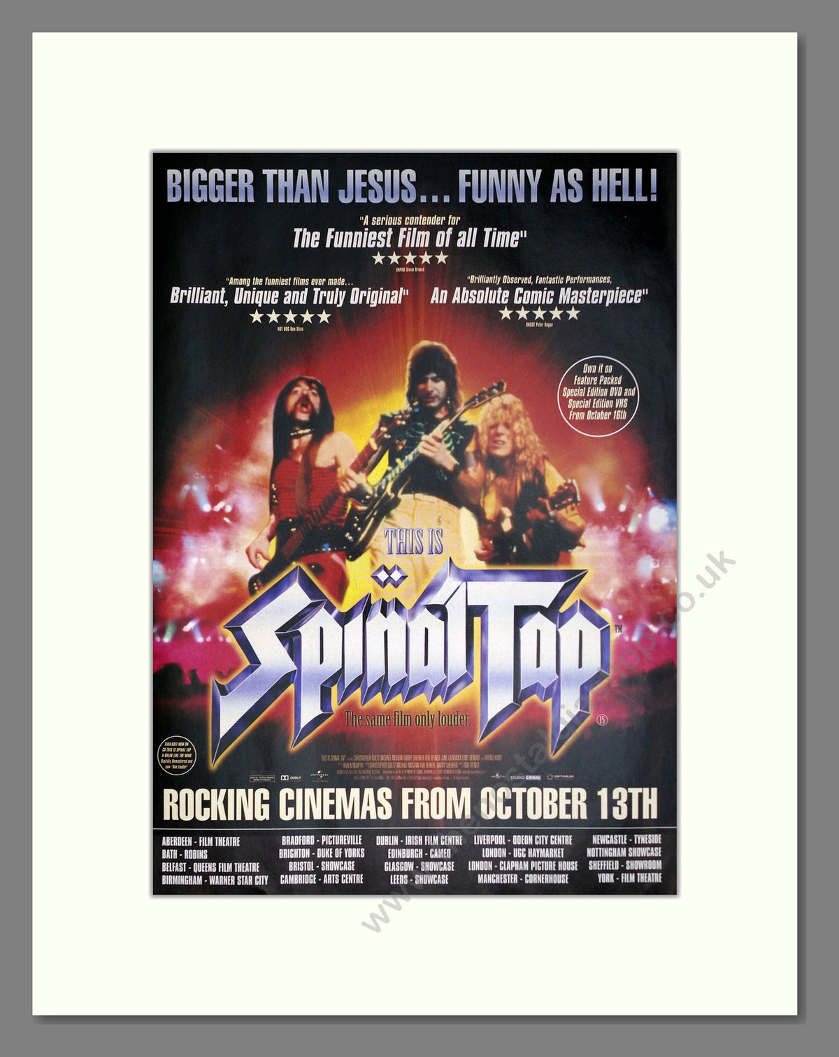 Spinal Tap (This is). Original Advert 2000 (ref AD69095)