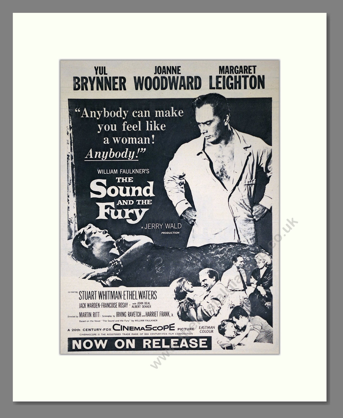 The Sound And The Fury, Yul Brynner. Original Advert 1959 (ref AD69108)