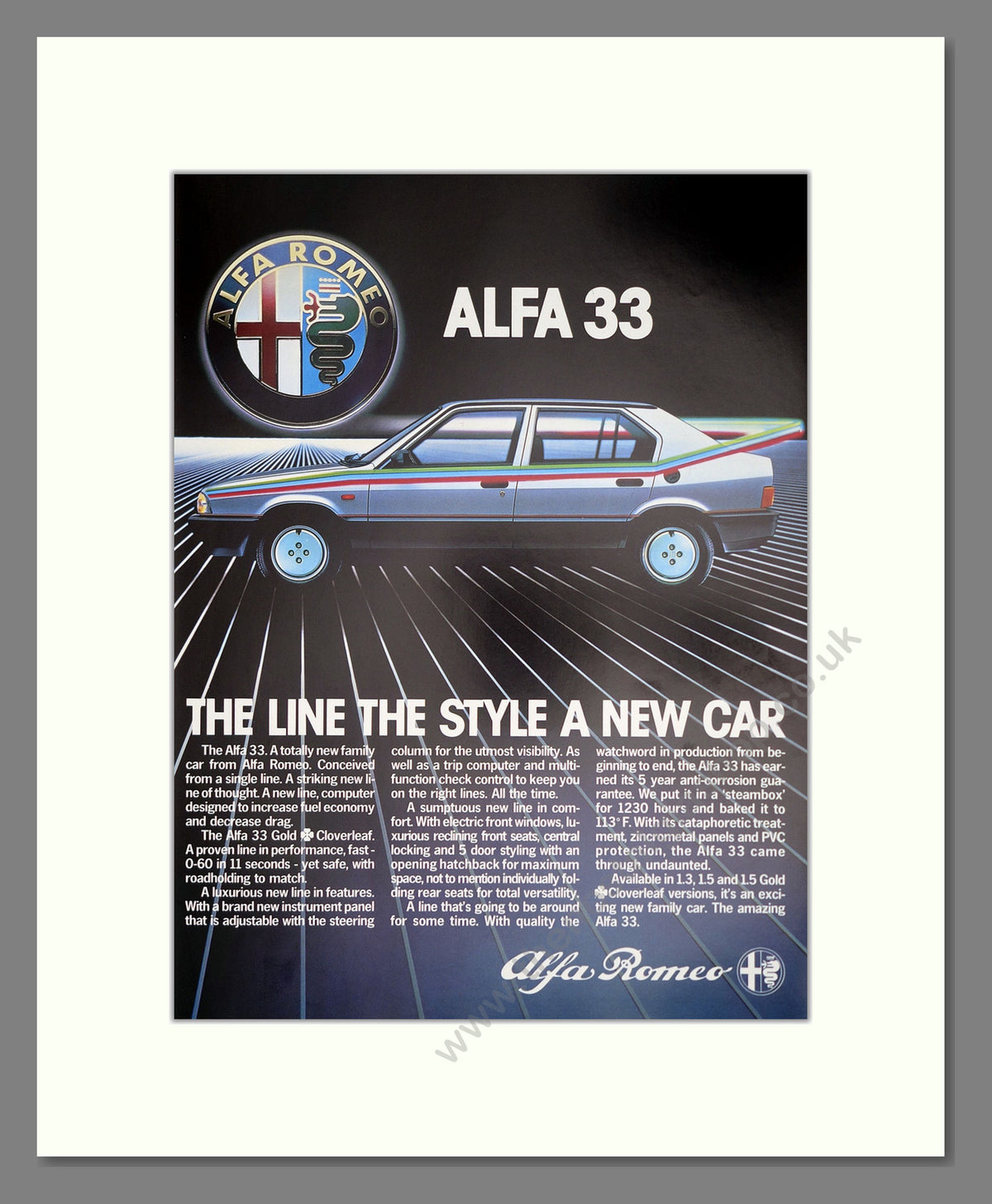 Alfa 33. Original Advert 1983 (ref AD304184))