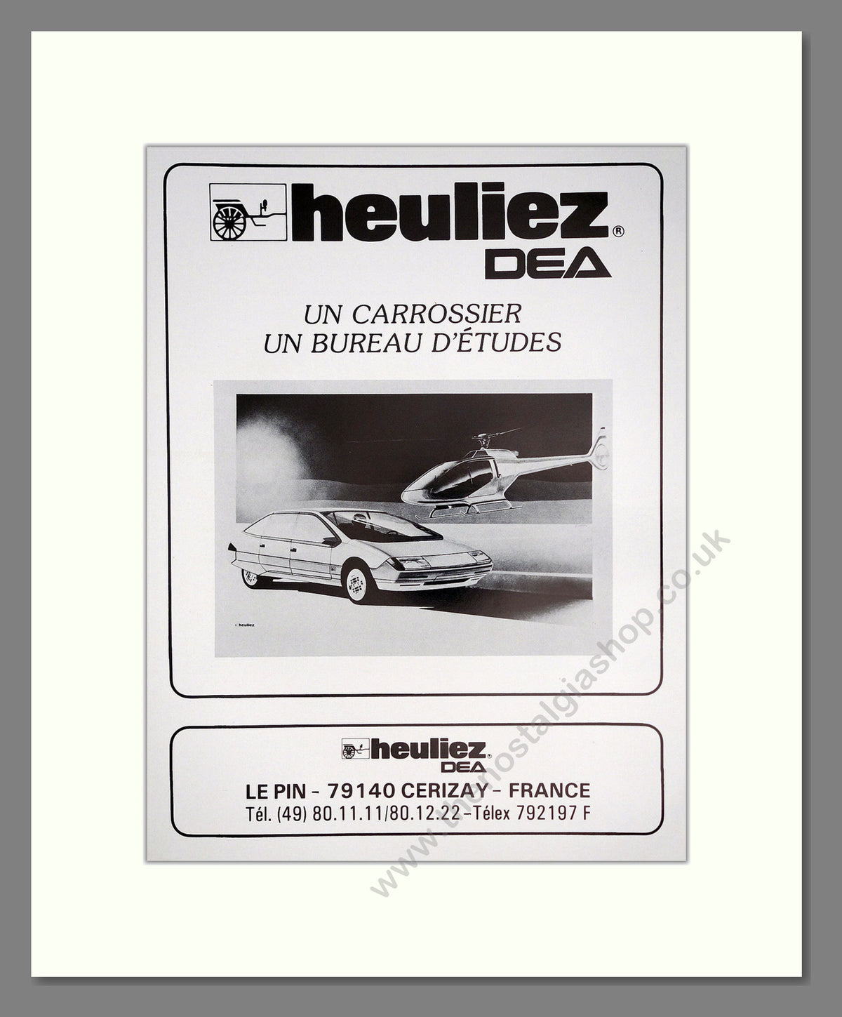 Heuliez. Original Advert 1980 (ref AD304195)