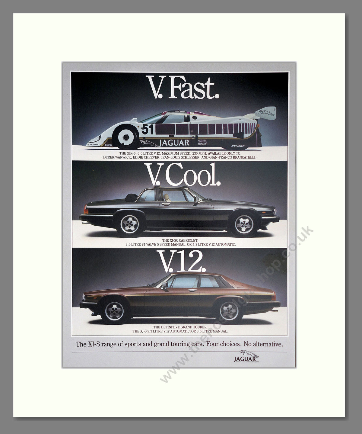 Jaguar XJ-S Range. Original Advert 1986 (ref AD304236)