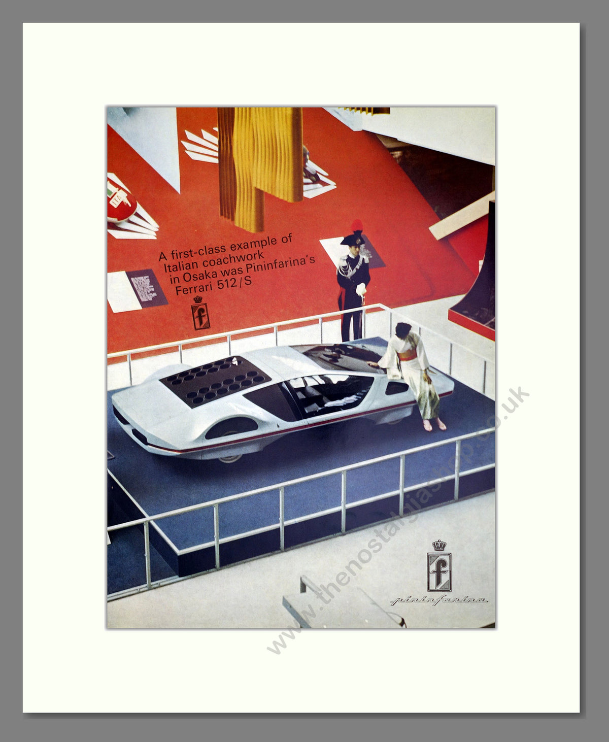 Pininfarina. Ferrari 512/S Original Advert 1970 (ref AD304247)