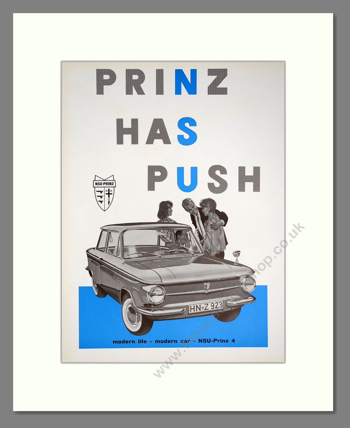 NSU-Prinz 4. Original Advert 1961 (ref AD304263)