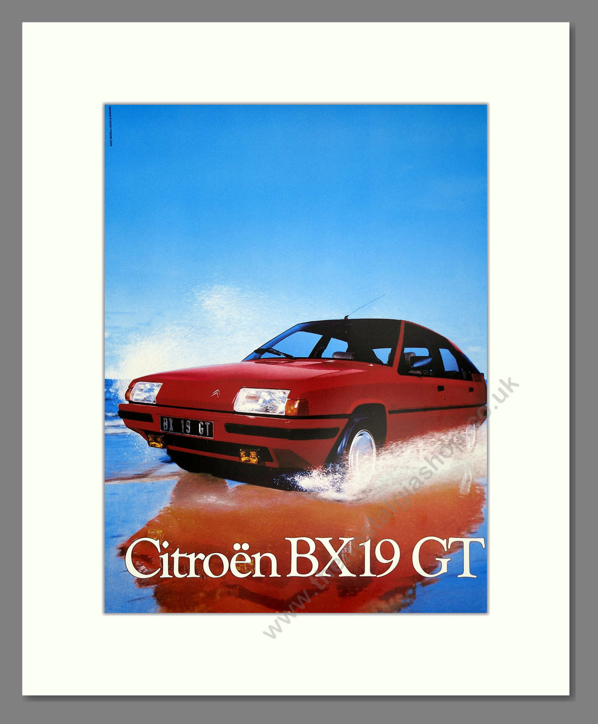 Citroen BX19 GT. Original Advert 1984 (ref AD304264)