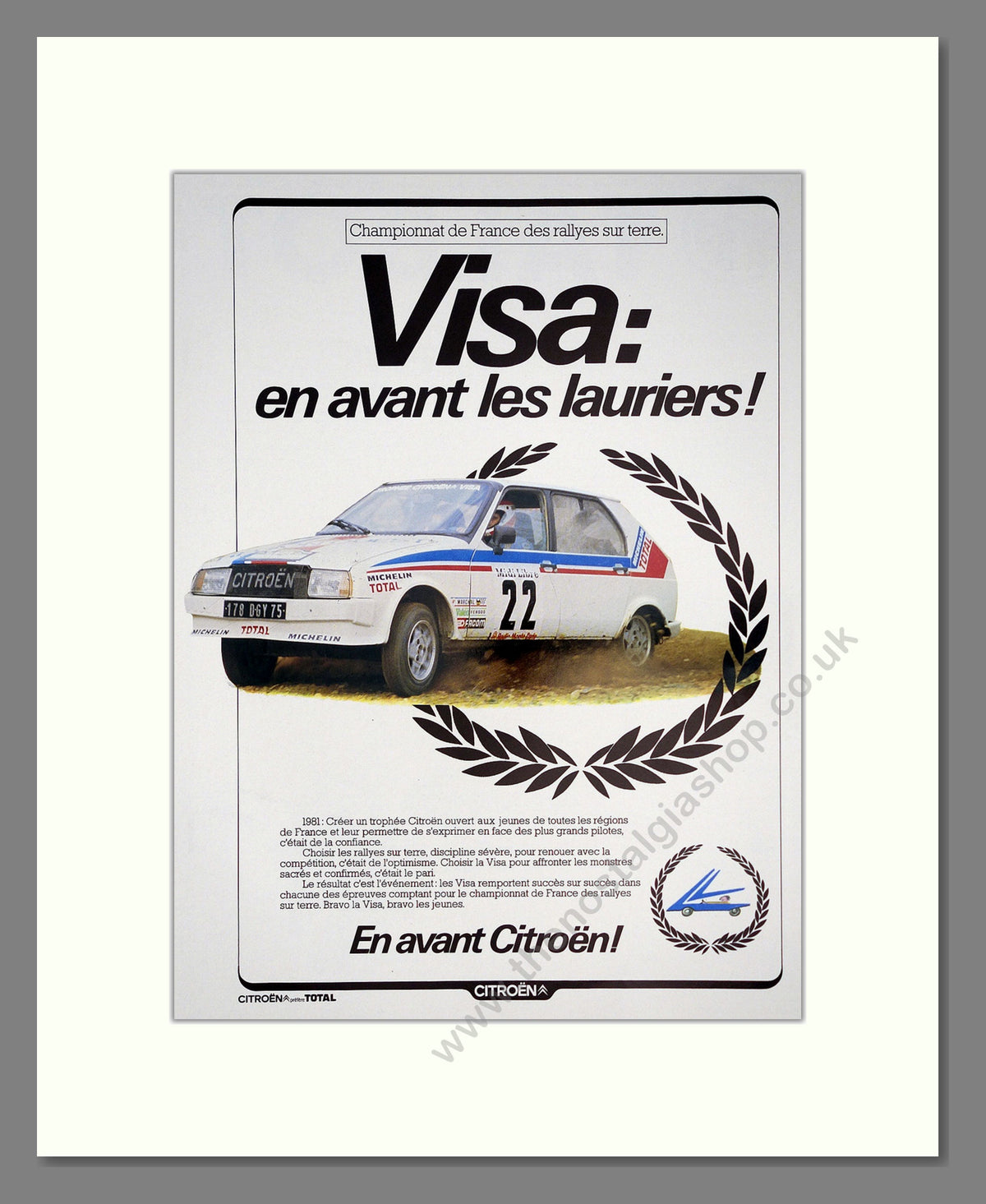 Citroen Rally. Original French Advert 1981 (ref AD304265)