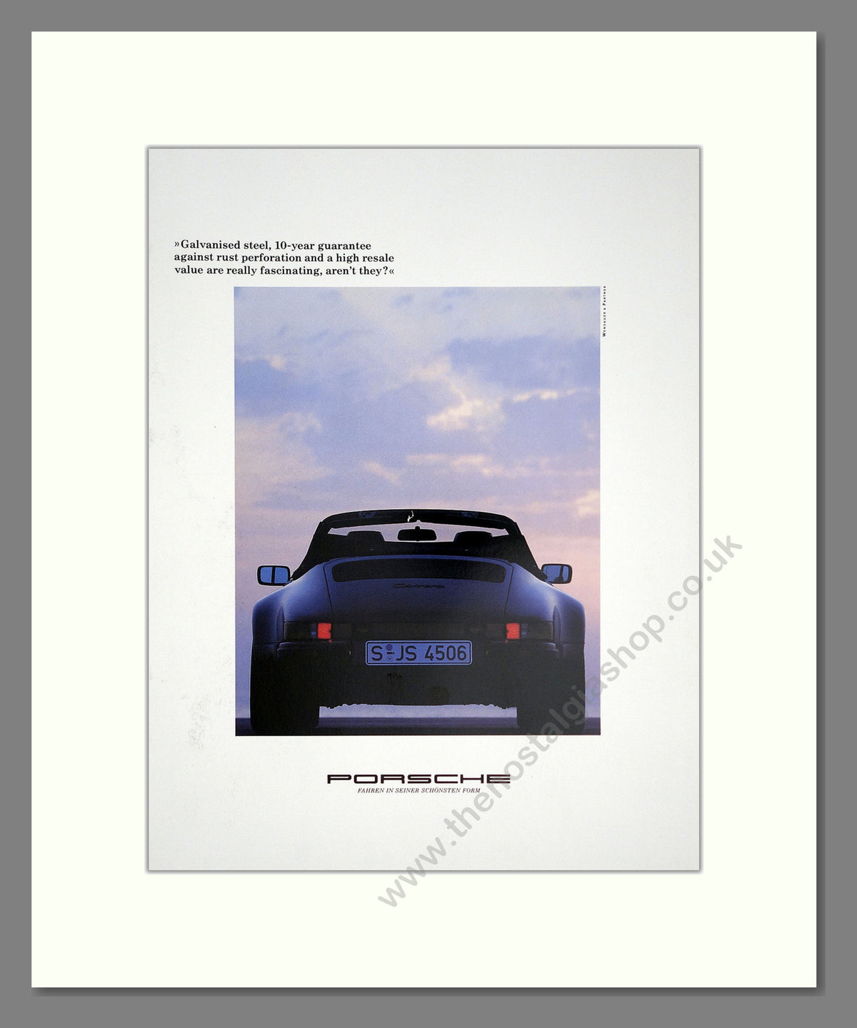 Porsche. Original Advert 1987 (ref AD304272)