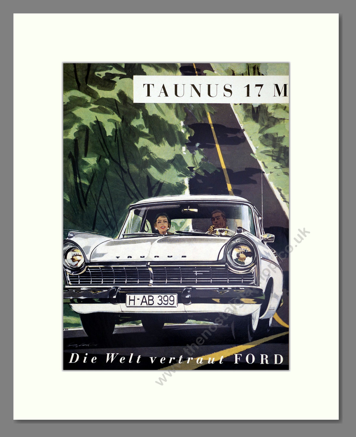 Ford Taunus 17 M. Original  German Advert 1958 (ref AD304273)