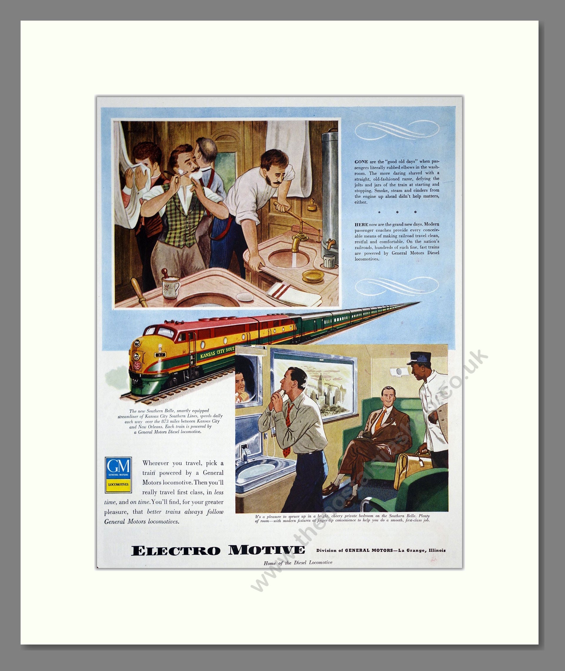 General Electric - Electro Motive. Vintage Advert 1949 (ref AD303632)