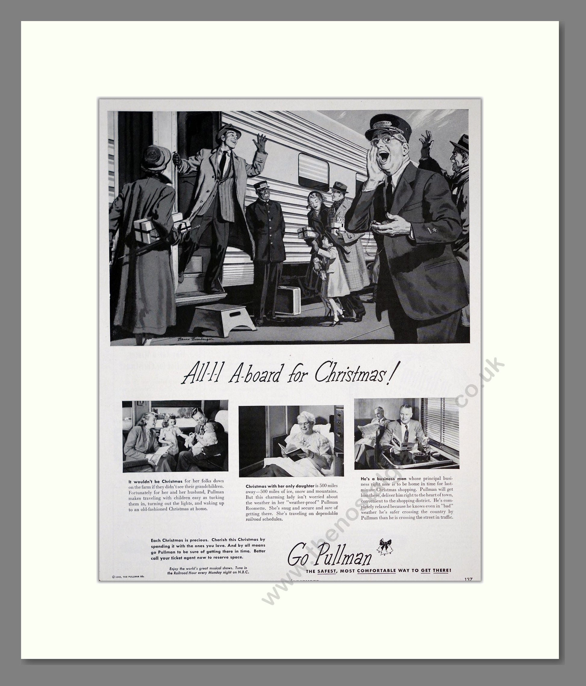 Pullman - All Aboard For Christmas. Vintage Advert 1949 (ref AD303642)