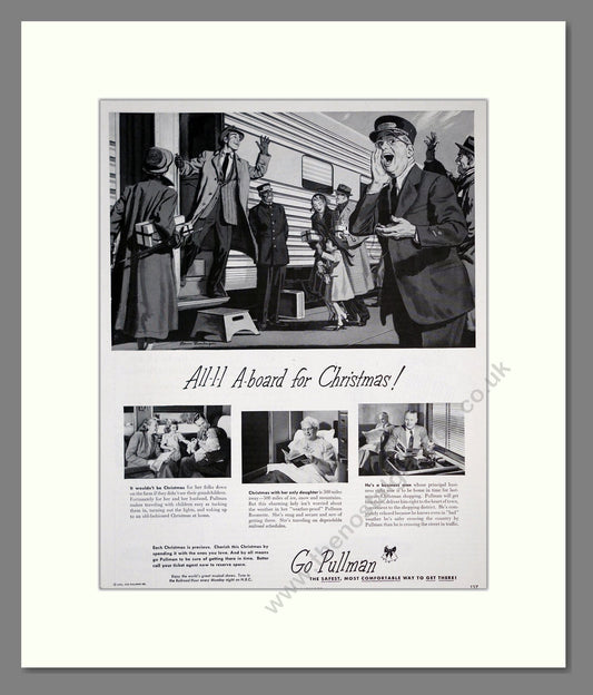 Pullman - All Aboard For Christmas. Vintage Advert 1949 (ref AD303642)