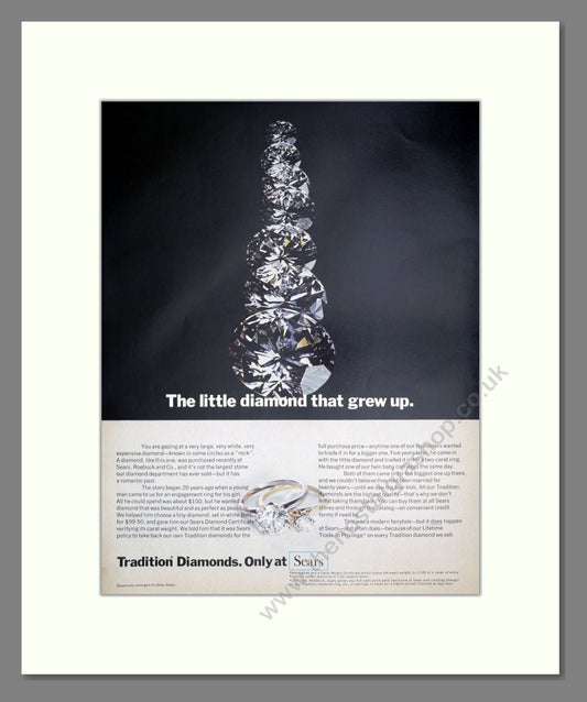 Sears - Diamonds. Vintage Advert 1968 (ref AD303651)