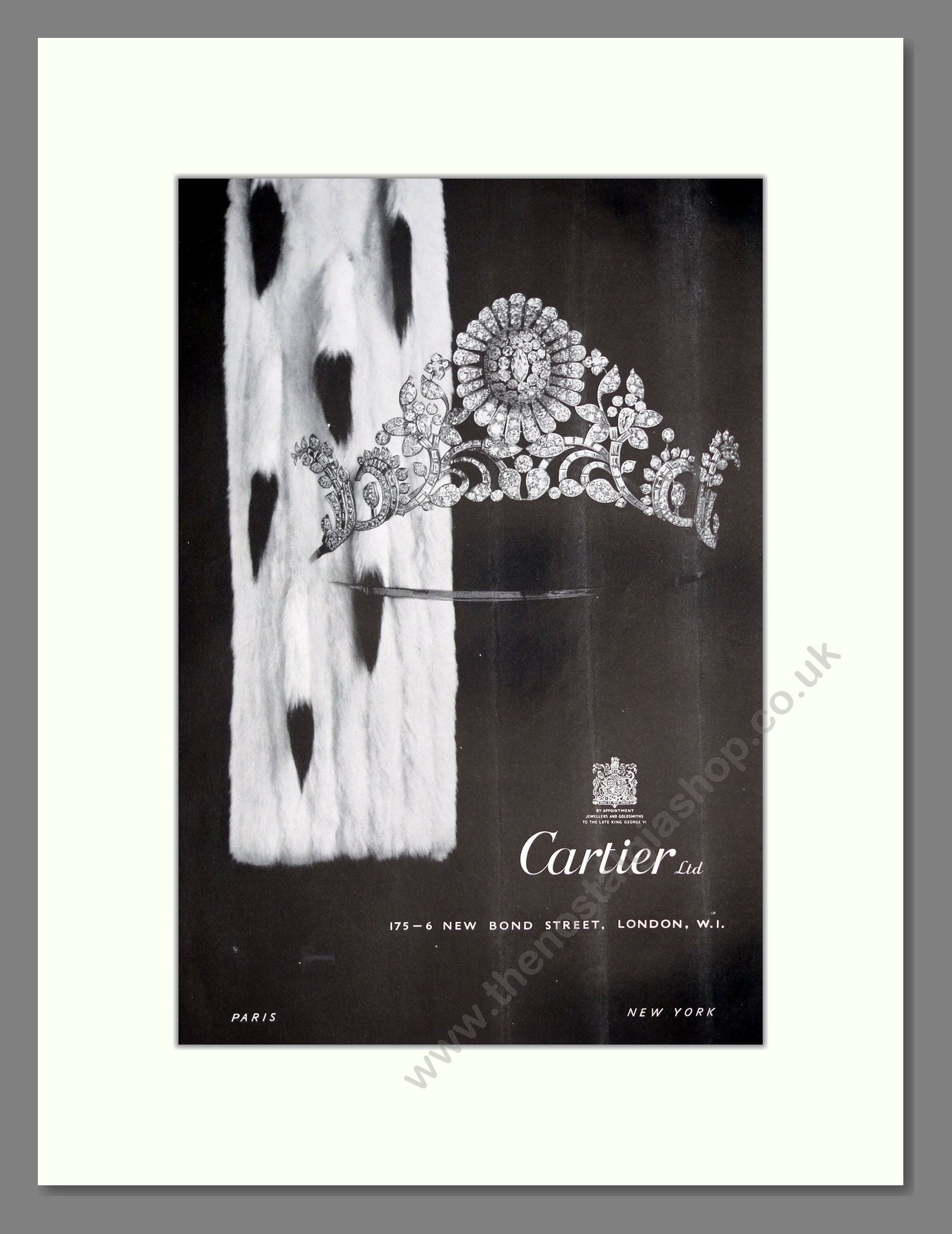 Cartier - Diamonds. Vintage Advert 1953 (ref AD303660)