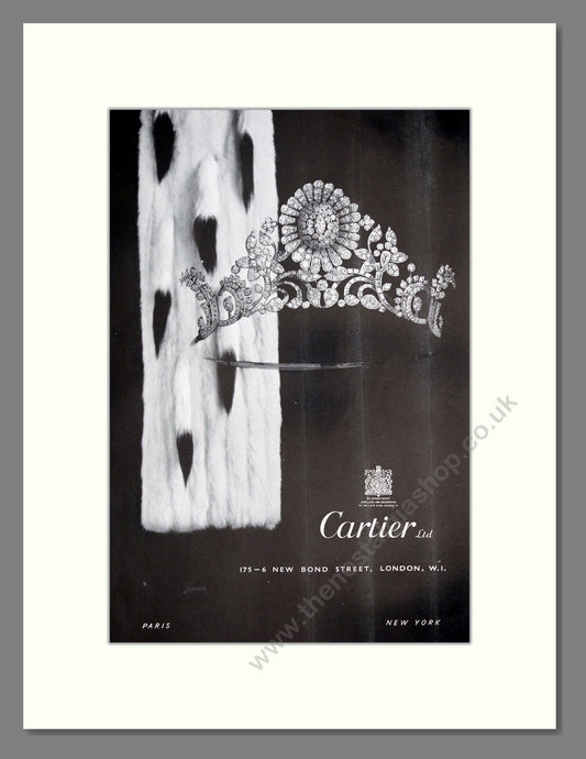 Cartier - Diamonds. Vintage Advert 1953 (ref AD303660)