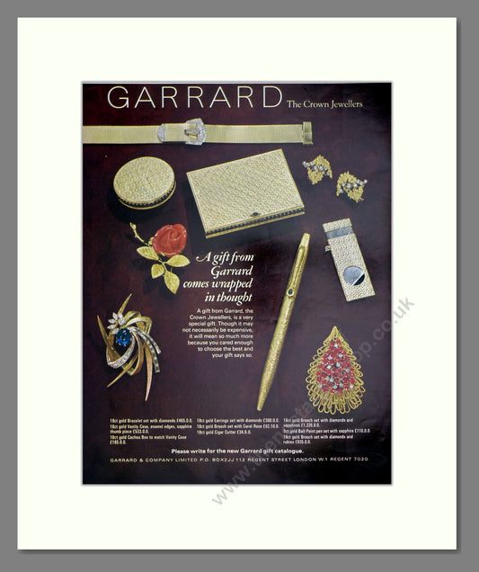 Garrard - Gifts. Vintage Advert 1967 (ref AD303662)