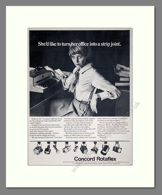 Concord - Rotaflex Lights. Vintage Advert 1969 (ref AD303675)