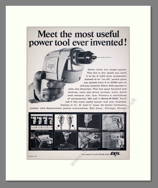 Skil - Drills. Vintage Advert 1966 (ref AD303692)