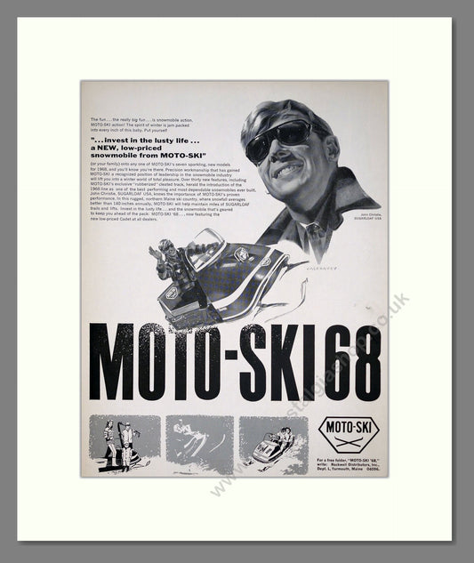Moto-Ski - Ski Mobile. Vintage Advert 1968 (ref AD303695)