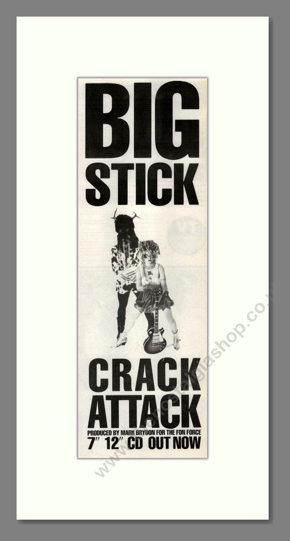 Big Stick - Crack Attack. Vintage Advert 1989 (ref AD201615)