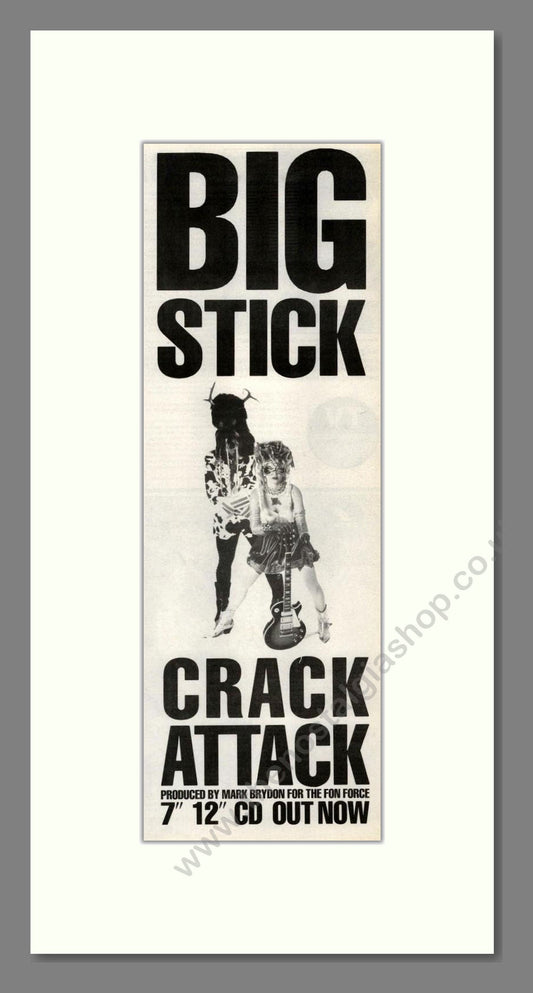 Big Stick - Crack Attack. Vintage Advert 1989 (ref AD201615)