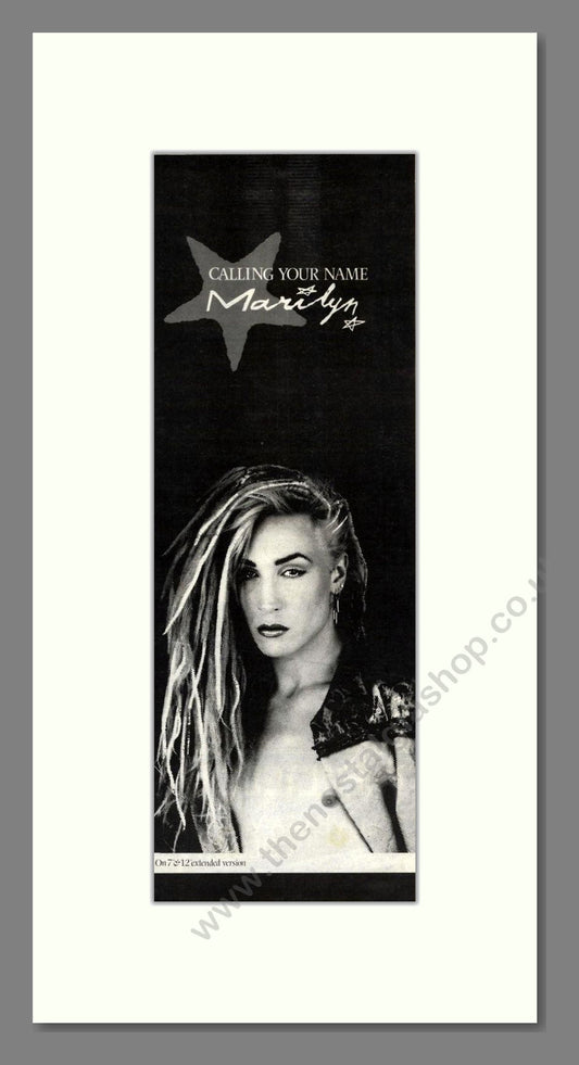 Marilyn - Calling Your Name. Vintage Advert 1983 (ref AD201626)