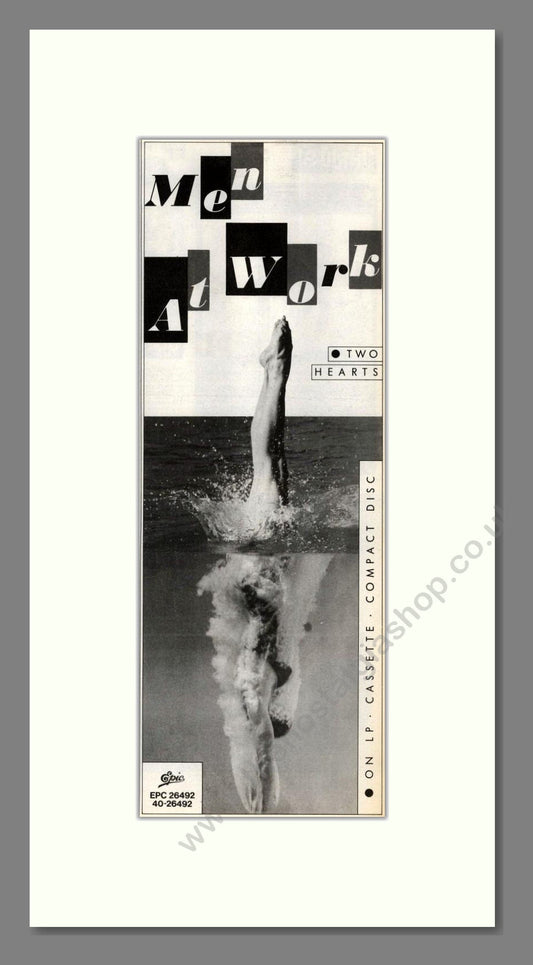 Men At Work - Two Hearts. Vintage Advert 1985 (ref AD201630)