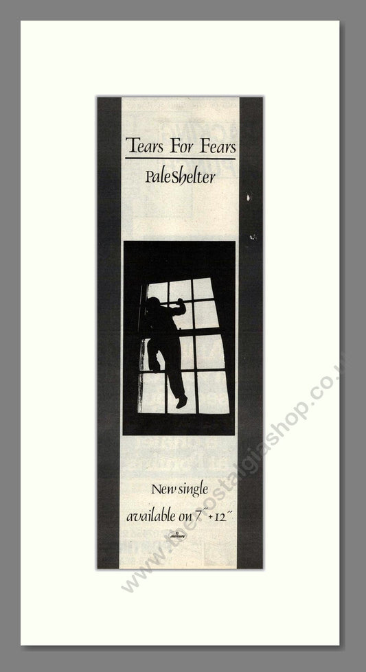 Tears For Fears - PaleShelter. Vintage Advert 1983 (ref AD201640)