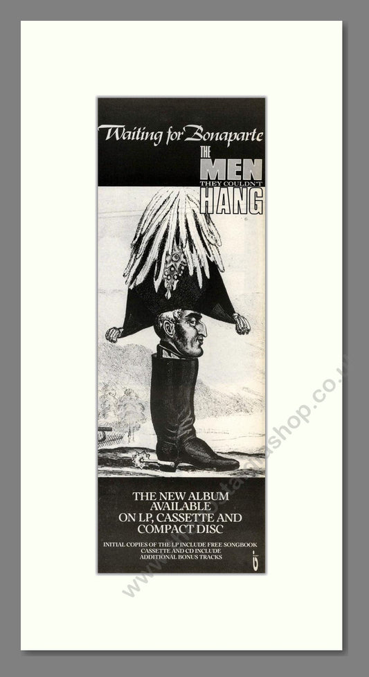 Men They Couldn't Hang (The) - Waiting For Bonaparte. Vintage Advert 1988 (ref AD201647)
