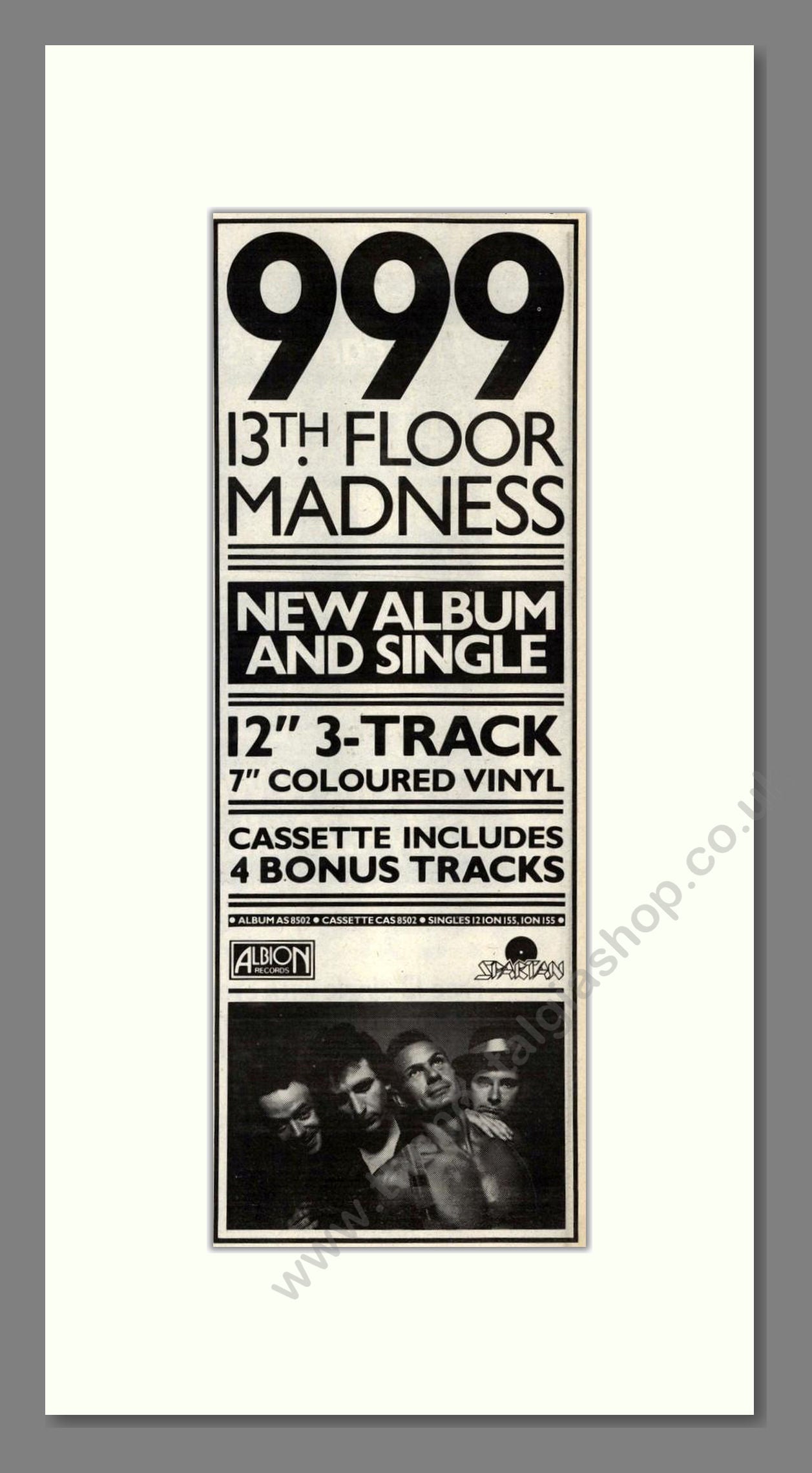 999 - 13th Floor Madness. Vintage Advert 1983 (ref AD201648)