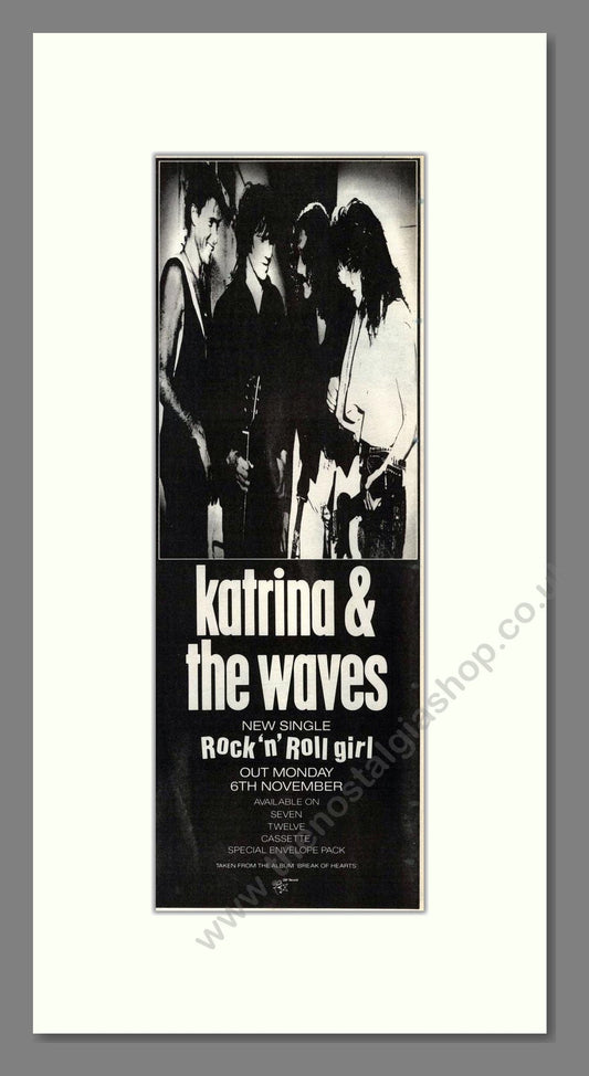 Katrina And The Waves - Rock N Roll Girl. Vintage Advert 1989 (ref AD201651)