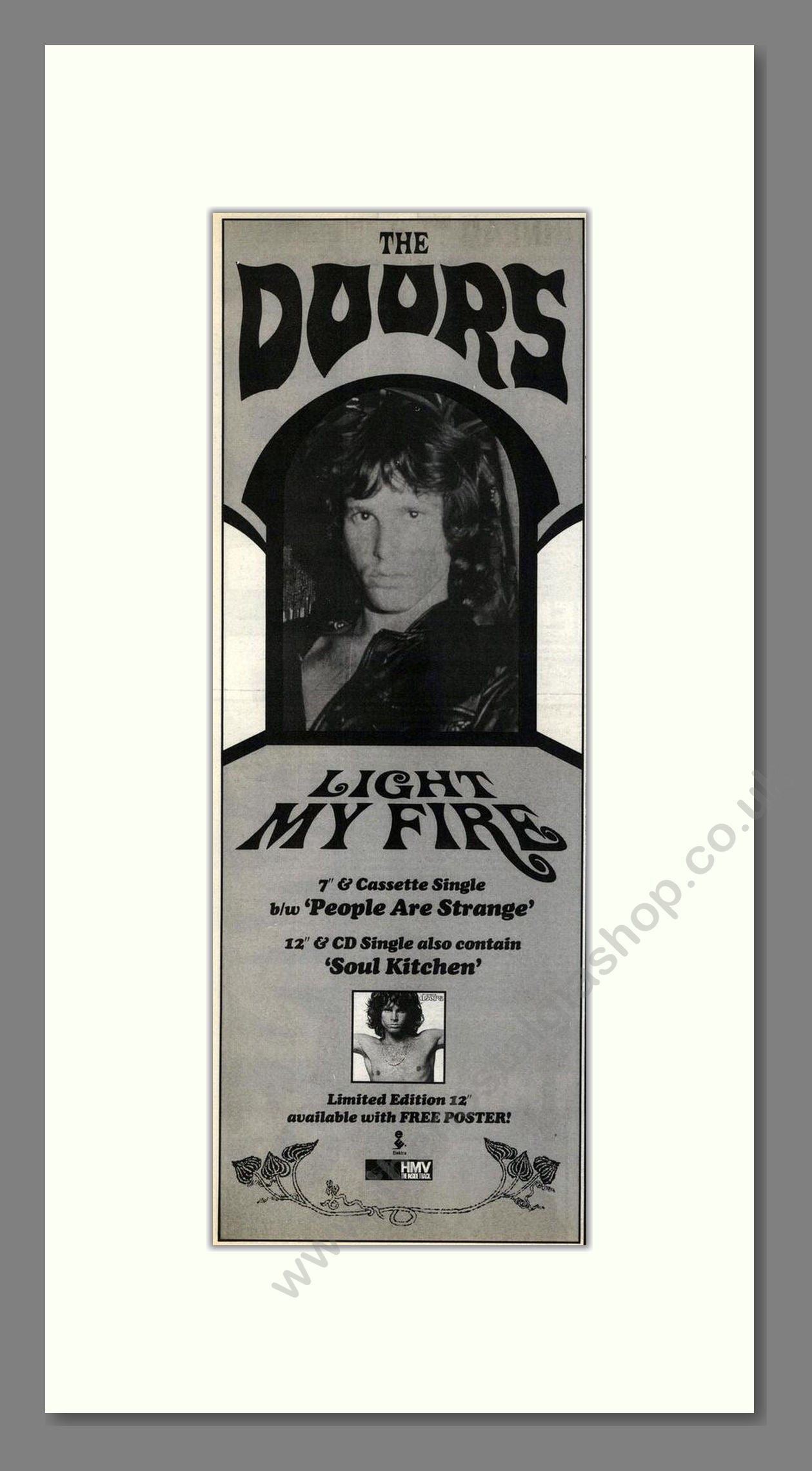 Doors (The) - Light My Fire. Vintage Advert 1991 (ref AD201652)