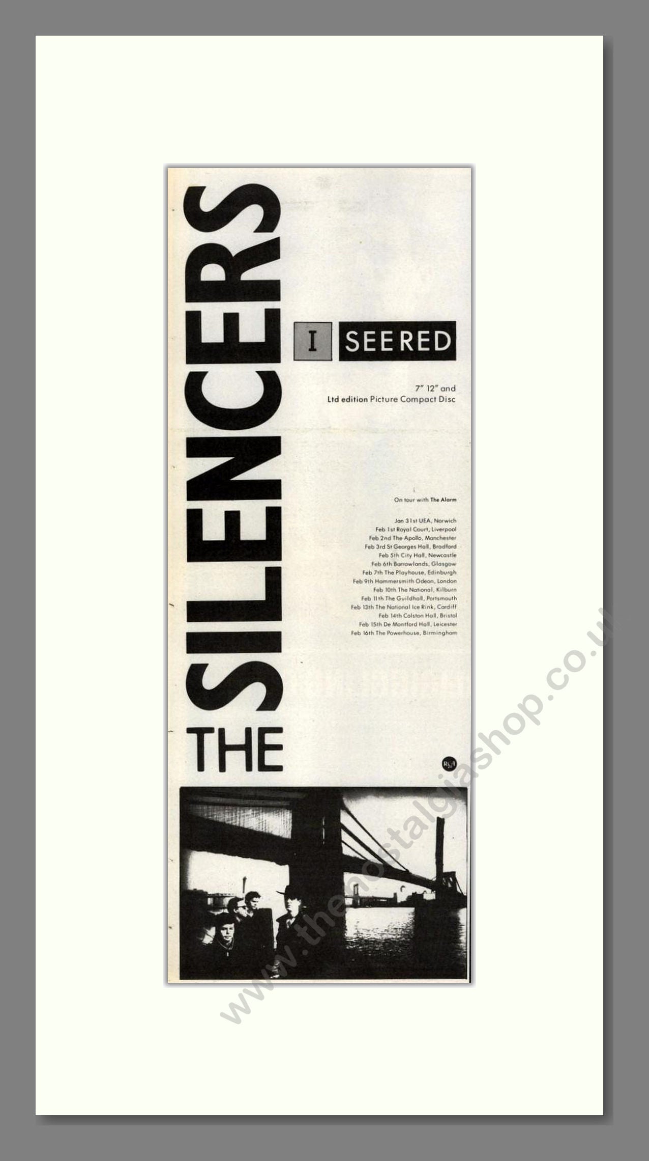 Silencers (The) - I Seered. Vintage Advert 1988 (ref AD201660)