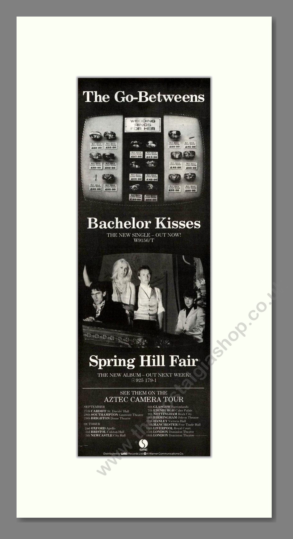 Go-Betweens (The) - Batchelor Kisses. Vintage Advert 1984 (ref AD201668)