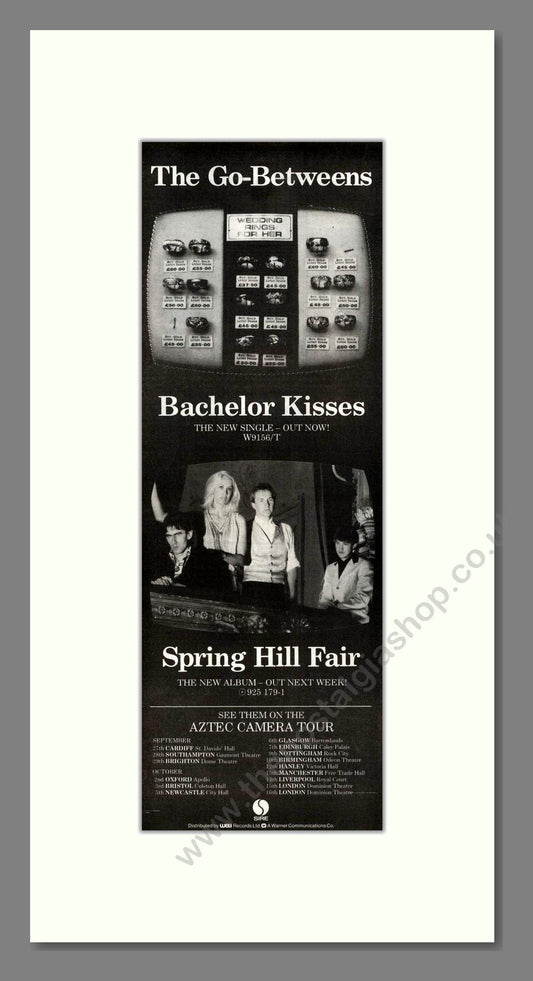 Go-Betweens (The) - Batchelor Kisses. Vintage Advert 1984 (ref AD201668)