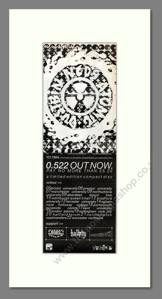 Ned's Atomic Dustbin - 0.522. Vintage Advert 1994 (ref AD201678)