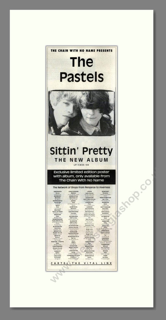 Pastels (The) - Sittin Pretty. Vintage Advert 1989 (ref AD201681)