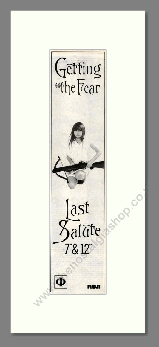 Getting The Fear - Last Salute. Vintage Advert 1984 (ref AD201709)