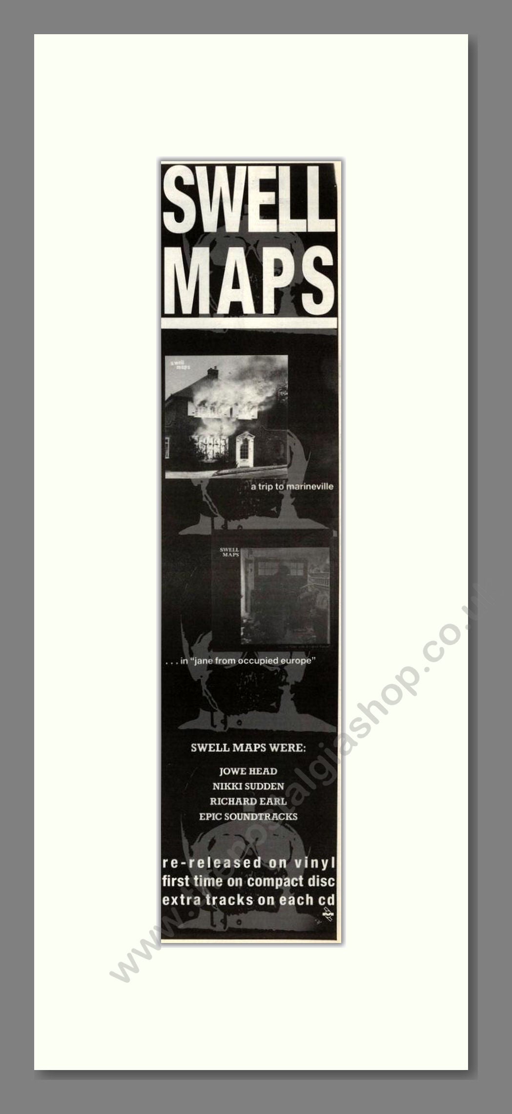 Swell Maps - A Trip To Marineville. Vintage Advert 1989 (ref AD201713)